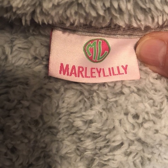 Marleylilly Sherpa gray vest, sz medium - Picture 4 of 7